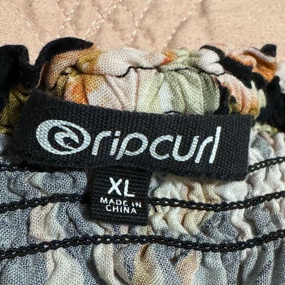 Ripcurl Tropical Leaves Crop Tank Top XL - Picture 3 of 5